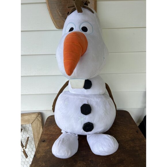 Disney Frozen Olaf Plush Toy 26 Inch Large Stuffed Snowman By Just Play - Picture 1 of 5